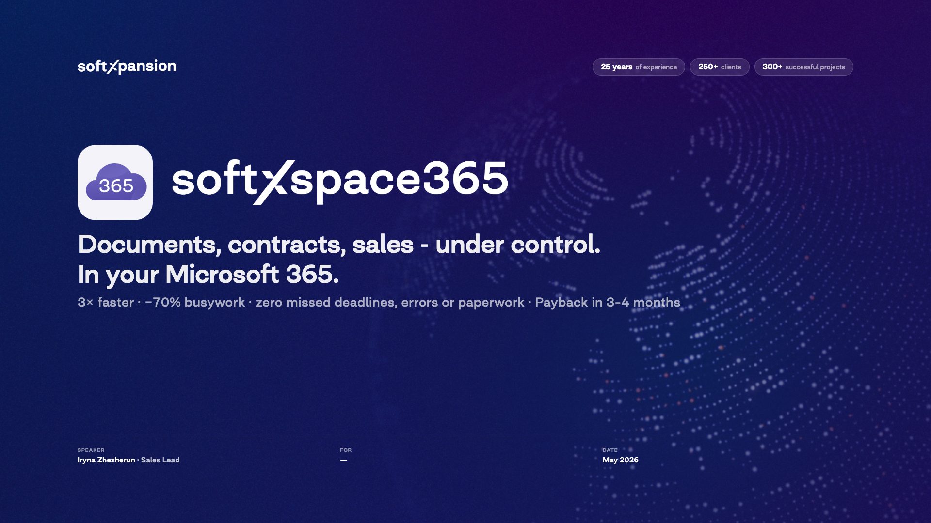 softXspace 365 · Partner Overview